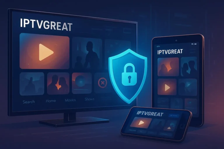 IPTVGREAT IPTV service with optional VPN for privacy and access to adult channels